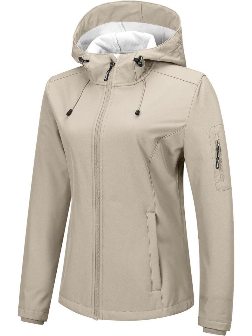 Cozy Women's Waterproof Softshell Jacket | Fleece Lined Rain Coat for Outdoors